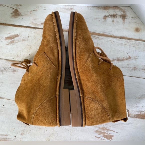 HUSH PUPPIES brown suede leather boots size 9 booties Cyra Catelyn EUC vintage - Picture 7 of 12